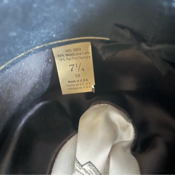 Black cowboy hat - Picture 6 of 7